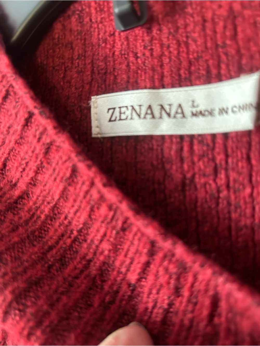 Dress - Zenana Outfitters Crimson Ribbed Scoop Neck Top